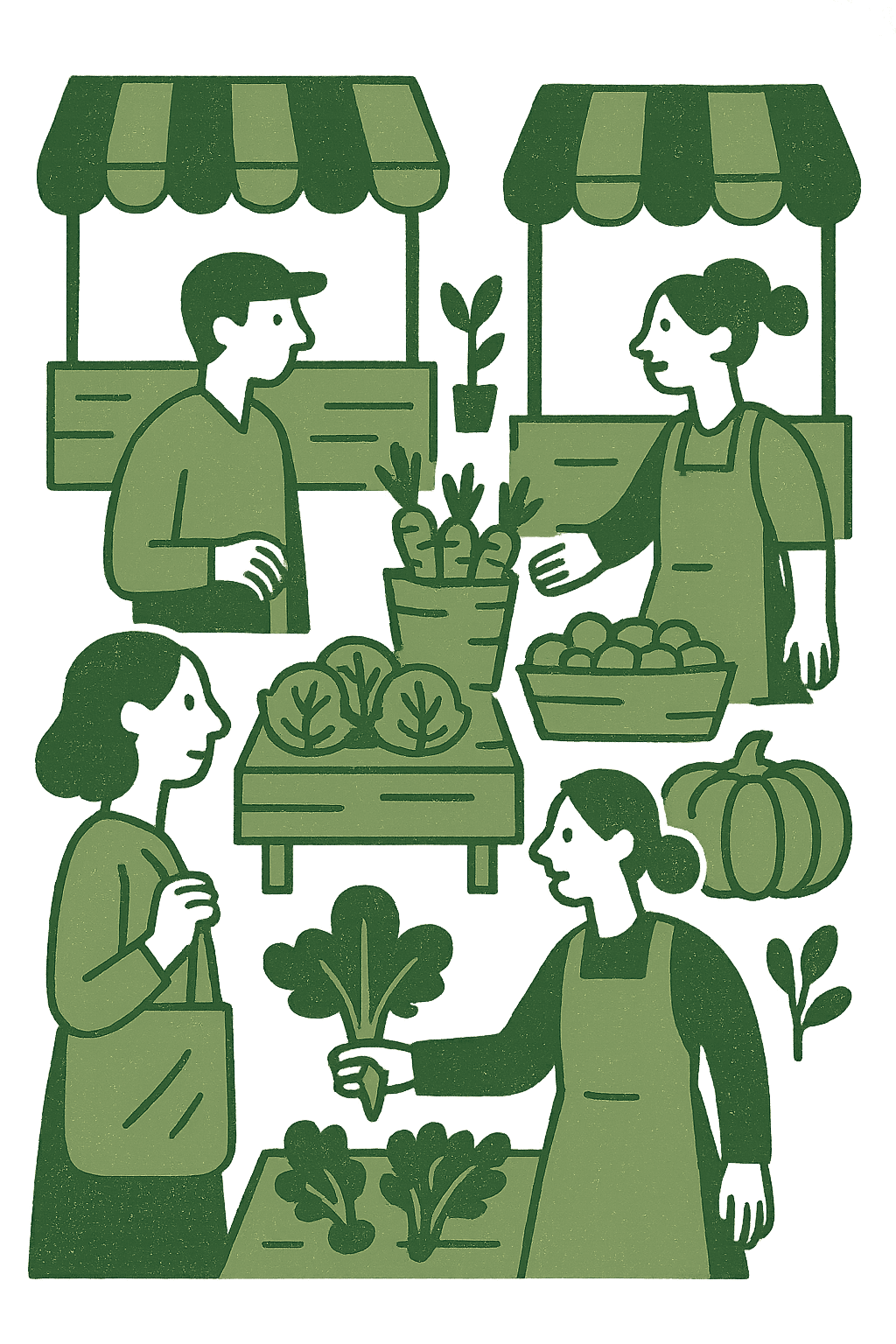 Local market scene